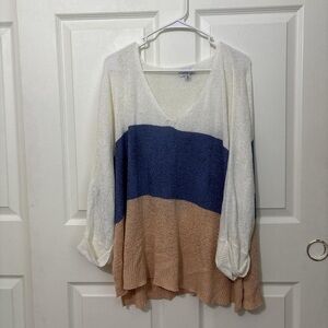 Mud Pie Cream Textured Sweater